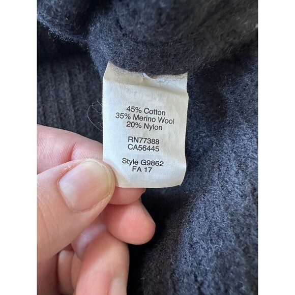 J Crew Womens Merino Wool Cotton Blend Knit Sweater Vest Size Small Black Tank - Picture 5 of 7